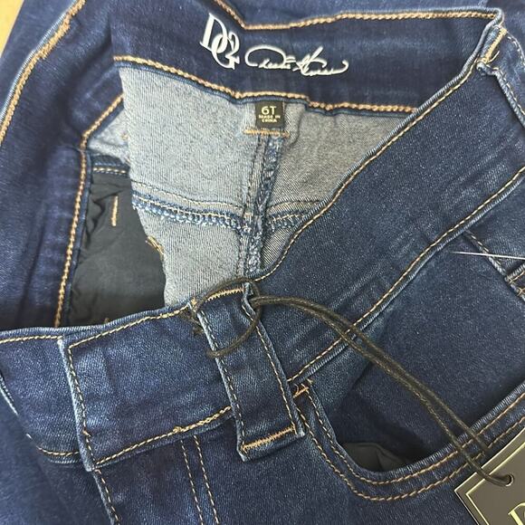 DG2 by Diane Gilman New Classic Stretch Denim Tall Trouser Jean NWT Size 6T - Picture 6 of 10
